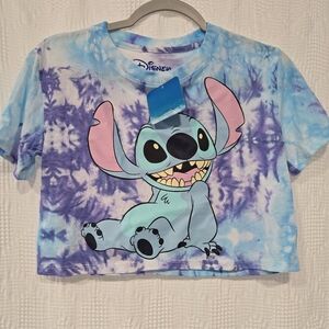 NWT Disney Stitch Tie-Dye Crop Top